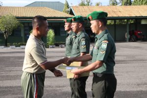 Tiga Personil Pindah Satuan, Kodim 0104/Atim Gelar Upacara Korp Raport