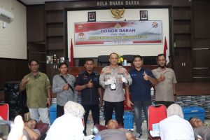 Peringati HUT Humas Ke-71, Polres Aceh Timur Gelar Donor Darah