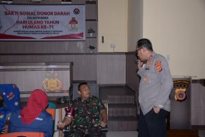 Peringati HUT Humas Polri, Polres Langsa Gelar Donor Darah hingga Pengobatan Gratis