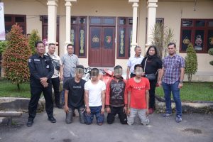 Sat Reskrim Polres Langsa Amankan 4 Pelaku Pemeras Sopir Truck