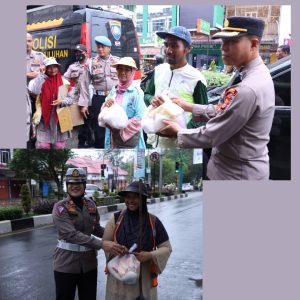 Hari Jadi Humas 71 Tahun, Polres Langsa Bagikan 100 Paket Sembako