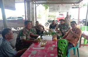 Coffee Morning Dengan Warga, Babinsa Koramil 18/Bkb Ajak Jaga Kebersamaan dan Kamtibmas