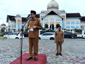 Apel Gabungan Awal Bulan, Ini Pesan dan Harapan Pj Bupati Aceh Utara