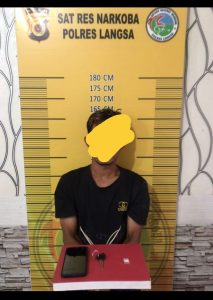 Satresnarkoba Polres Langsa Ringkus Pengedar Narkoba Jenis Sabu