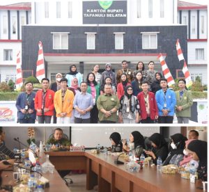 Bupati Tapsel Terima Kunjungan Program Pertukaran Mahasiswa PMN Tahun 2022