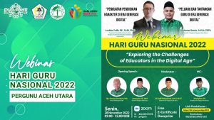 Peringati Hari Guru, PC Pergunu Aceh Utara Gelar Webinar Pendidikan