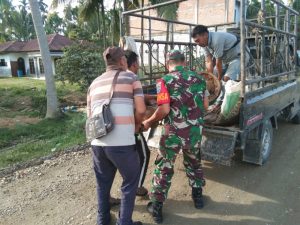 Kopda Agus Babinsa Koramil 15/Plkb : Mesin Pompa Air Kebutuhan Masyarakat