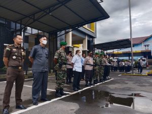 Apel persiapan bersama Pengamanan Antisipasi Guantibmas Polres Agara Khidmat, dan sukses
