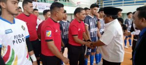 PORA XIV Pidie 2022, Futsal Pidie Lawan A.Besar 1-7, Diawali Tendangan Bola Pertama Oleh Pj Bupati