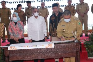 Jelang Pemilu dan Pemilihan Serentak 2024, Bupati Tapsel Tandatangani Pakta Integritas