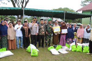 Kujungan Kerja, Kodim dan Pemda Gelar ‘Nentong Sudere’ di Kecamatan Blangpegayon