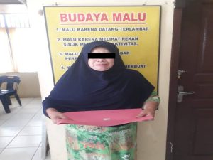 Seorang IRT TSK Penyalahgunaan Narkoba di Amankan Polsek Bukit Tusam Agara