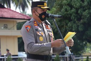 POLRES MANDAILING NATAL GELAR UPACARA SERTIJAB KABAG REN DAN 3 KAPOLSEK