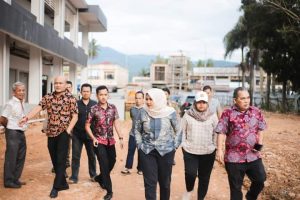 Wakil Bupati Tinjau Lanjutkan Pembangunan Pasar Baru Panyabungan