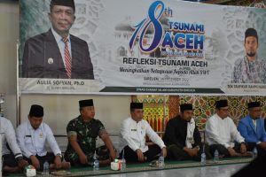 Dandim 0111/Bireuen Menghadiri Doa Bersama Dalam Rangka Peringatan 18 Tahun Tsunami Aceh