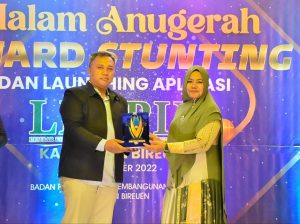 Dandim 0111/Bireuen Hadiri Malam Anugerah Award Stunting Dan Lauching Aplikasi Leupie Kabupaten Bireuen
