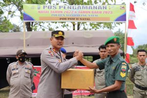 KAPOLRES MADINA CEK POS PAM WISATA PANTAI KAPLING DALAM RANGKA OPS LILIN TOBA TAHUN 2022