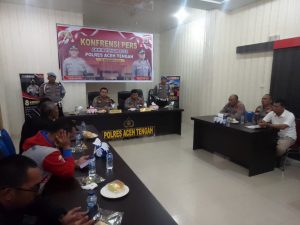 Polres Aceh Tengah Konferensi Pers Akhir Tahun 2022