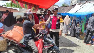 MEMBERIKAN RASA AMAN, PERSONIL POLSEK PANTE CEUREUMEN LAKSANAKAN PATROLI HARI PEUKAN