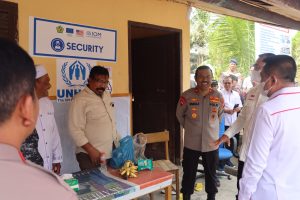 Wakapolda Aceh Dampingi Tim Satgas PPLN Tinjau Pengungsi Rohingya Di Pidie