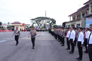 Kapolres Langsa Pimpin Apel Gelar Pasukan Operasi Keselamatan Seulawah 2023