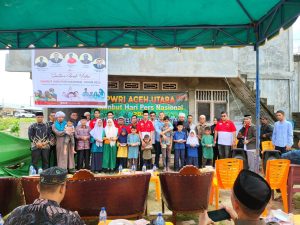 Sambut Hari Pers Nasional 2023, PWRI Aceh Utara Resmikan Kantor dan Santuni Anak Yatim