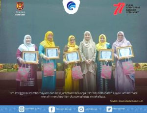 TP-PKK Gayo Lues Raih Dua Penghargaan di Rakon PKK se- Aceh