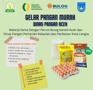 Bulog Langsa Kesediaan Beras Aman, Menekan Inflasi, Gelar Pangan Murah,