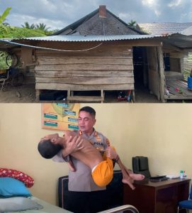 Wujud Kepedulian Polri, Kapolres Aceh Utara Berikan Pengobatan dan Renovasi Rumah Murthala