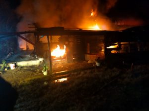 Satu Unit Rumah Warga Kampung Lempuh Ludes Terbakar