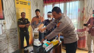 Pemusnahan Barang Bukti Narkotika Jenis Sabu Di Mapolres Langsa