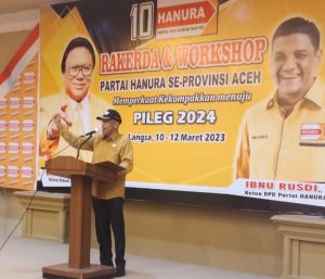 Rakerda Dan Workshop Partai Hanura, H. Ali Sadly’ Walkot Langsa 2024-2029
