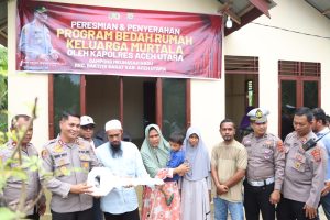 Rampung Dibangun Rumah Bagi Murtala, Kapolres Ungkap Rasa Syukur dan Bahagia