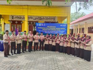 Gerakan Pramuka Gugus Depan SD Negeri Krueng Raya Di Lantik
