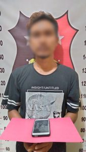 Polisi Sektor Langsa Barat Amankan Pemuda Diduga Curi Handphone