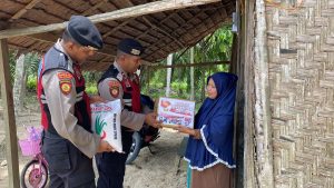 Peduli Sesama, Polres Aceh Utara Serahkan Bantuan Kemanusiaan Untuk Negeri