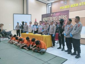 Ungkap 8 Kasus Curanmor, Polres Aceh Utara Amankan 7 Tersangka