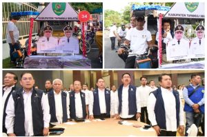Bupati Tapsel Naik Bentor Menuju Musrenbang RKPD 2024 Provsu di Medan
