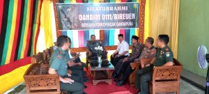 Kunker Dandim 0111/Bireuen Di Koramil Jajaran dan Silaturahmi Dengan Forkopimcam