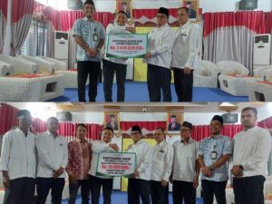 Pemkab Pidie Terima Deviden 2022 dan Zakat Karyawan dari BAS Cabang Sigli