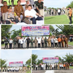 Bupati Tapsel Hadiri Apel Pasukan Operasi Ketupat Toba 2023 di Paluta