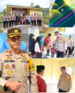 Jelang Lebaran Seorang Warga Dapat Rumah Layak Huni dari Polres Aceh Tengah