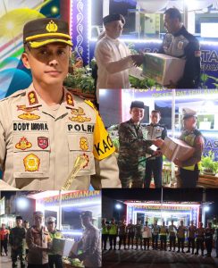 Kapolres Aceh Tengah Bersama Forkopimda Cek Pos Pam Dan Pos Yan di Malam Takbiran