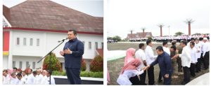 Pimpin Apel Gabungan Pasca Libur Lebaran, Ini Pesan Bupati Tapsel