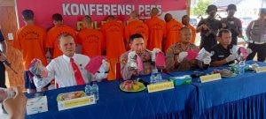 Polres Pidie Rilis Pengungkapan TP Narkotika
