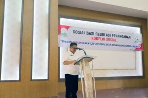 Drs. Asra Buka Sosialisasi Regulasi Penanganan Konflik Sosial Tahun 2023