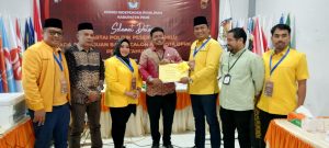 Golkar Pidie Daftar 40 Bacaleg ke KIP, Teuku Saifullah TS Klarifikasi Sempat Tertundanya Pendaftaran