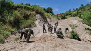 Satgas TMMD Ke-116 Kodim 0111/Bireuen Penyelesaian Pengerasan Jalan