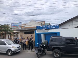 PERSONEL KOMPI 3 BATALYON B PELOPOR PATROLI PELAKSANAAN IBADAH DI 2 GEREJA KAB. ACEH TENGAH