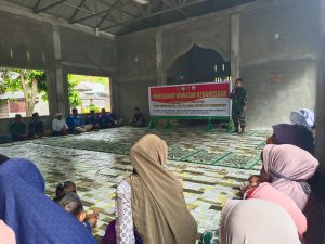 Satgas TMMD Ke-116 Kodim 0111/Bireuen Sampaikan Wasbang Kepada Warga Salah Sirong